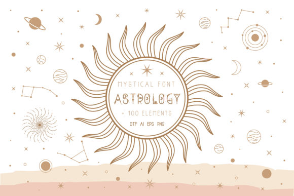Astrology: A Simple, Mystical Font for Creative Projects