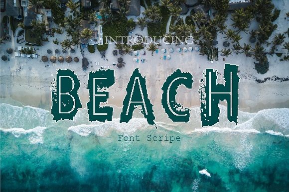 Beach: A Unique Display Font for Creative Projects