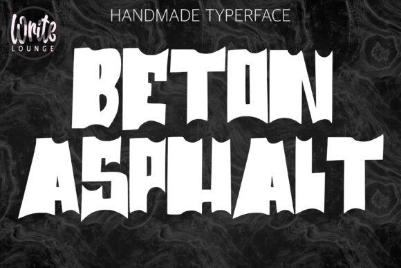 Beton Asphalt: Bold Rough Display Font