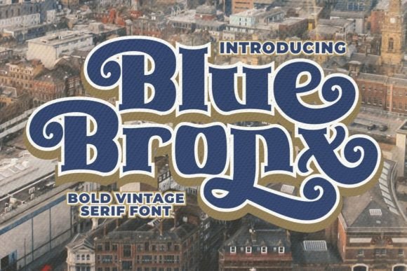 Blue Bronx: A Bold Display Font for Modern Design