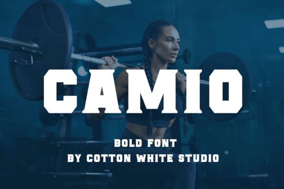 Camio: The Sporty Display Font for Dynamic Designs
