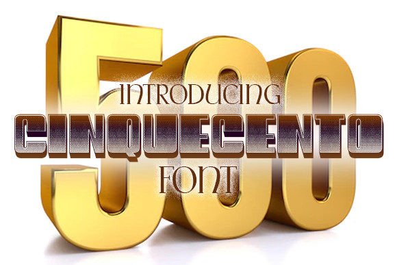Cinquecento: A Stylish Display Font for Modern Designs