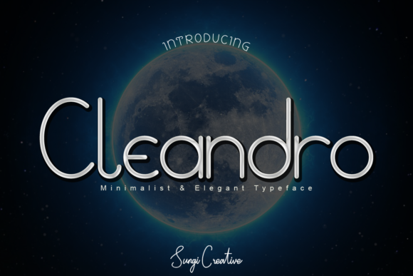 Cleandro: A Friendly Display Font for Creative Projects