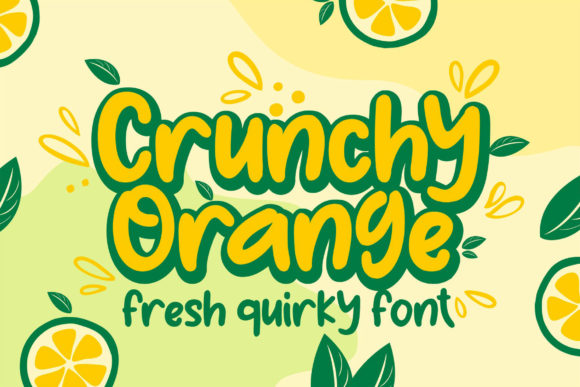Crunchy Orange: Fun, Unique & Authentic Display Font