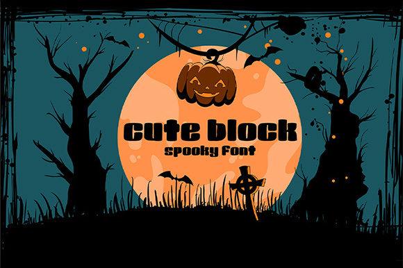 Cute Block: A Chunky Lettered Display Font for Bold Designs