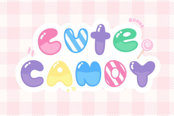 Cute Candy: A Playful Font for Vibrant Designs