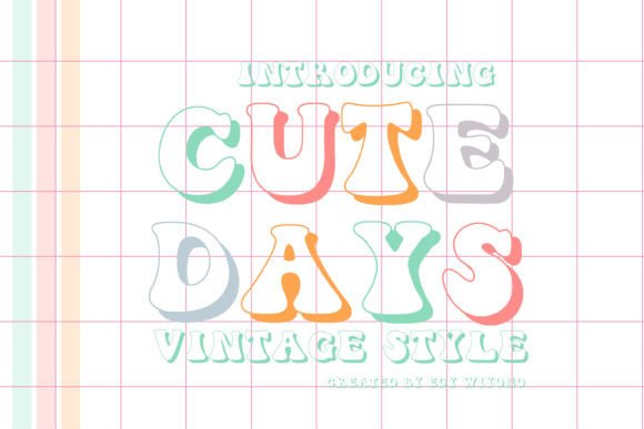 Cute Days: A Playful Retro Font for Bold Designs