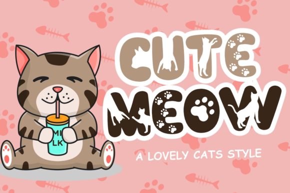 Cute Meow: A Charming Display Font for Creative Projects