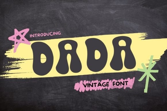 Dada: A Wavy Retro Groovy Display Typeface