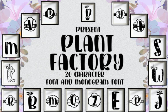 Discover the Playful Charm of the Plant Factory Font