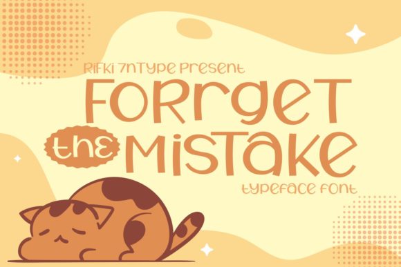 Forget the Mistake: A Fresh Display Font for Creative Projects