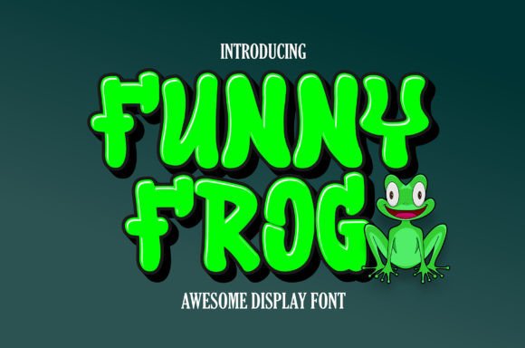 Funny Frog: A Quirky Display Font for Playful Designs