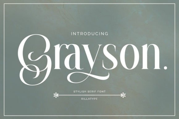 Grayson: Playfully Nostalgic Vintage Display Font