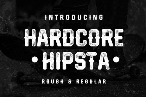 Hardcore Hipsta: A Vintage Display Font for Bold Designs