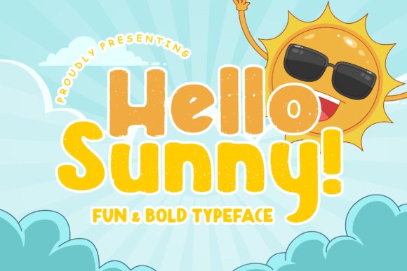 Hello Sunny: A Bold Display Font for Creative Projects