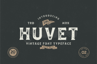 Huvet: The Bold Display Typeface for Strong Branding