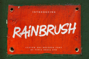 RainBrush: A Stylish Textured Font for Modern Designs