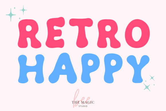 Retro Happy: A Groovy Display Font for Modern Designs