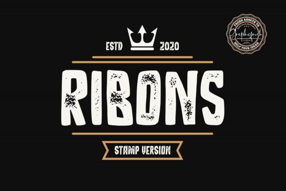 Ribons: A Bold Display Font for Standout Designs