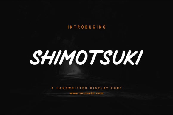 Shimotsuki: A Handwritten Display Font for Authentic Design