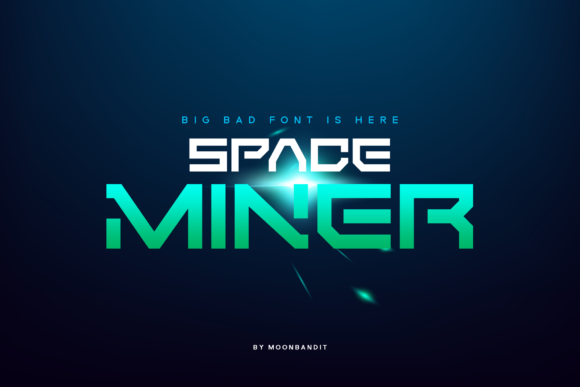 Space Miner: A Futuristic Display Font for Bold Ideas
