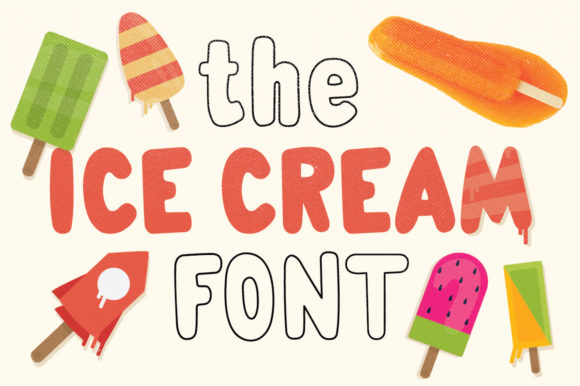 The Ice Cream: A Sweet, Friendly Font for Creative Projects