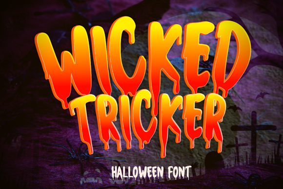 Wicked Tricker: A Spooky Display Font for Halloween Projects