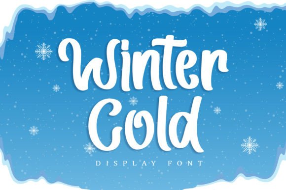 Winter Cold: Your New Favorite Sweet Display Font