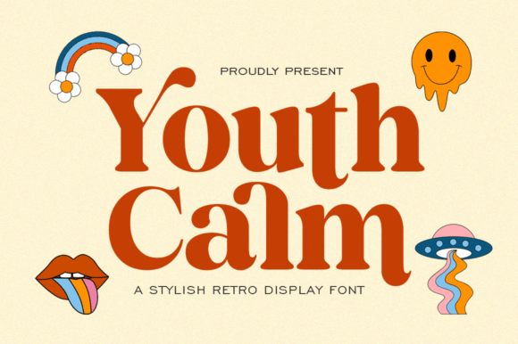 Youth Calm: A Retro Serif Font with Relaxed Groove
